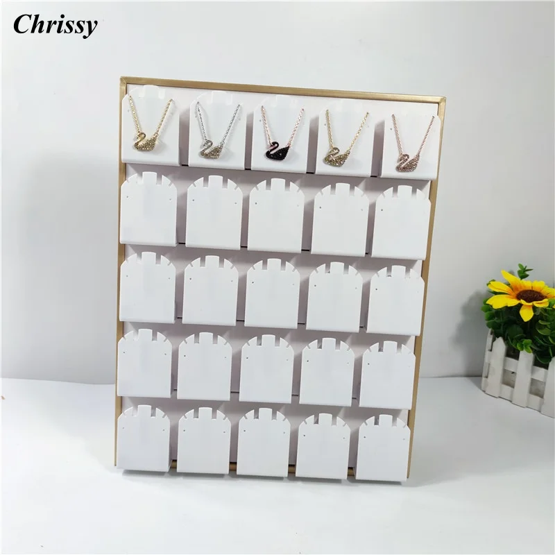 

Vertical Necklace Display Stand Portable Earring Organizer Storage Jewelry Professional Display Showcases Luxury Earrings Shelf