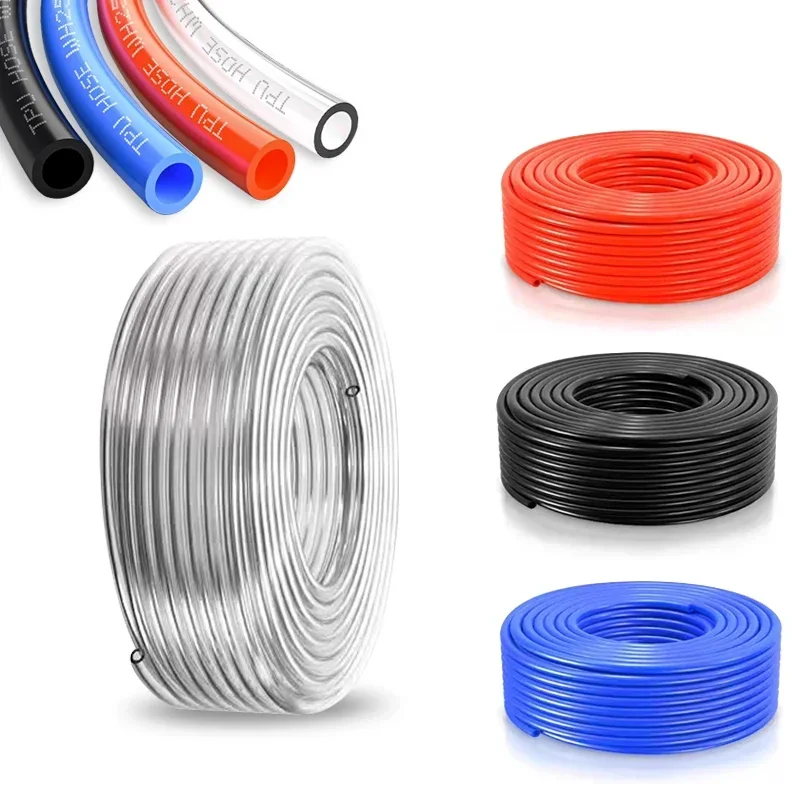 10/20/50/100 Meters PU High-Pressure Air Tube Air Compressor Hose Outer Diameter: 4/6/8/10/12mm High Pressure Polyurethane Tube