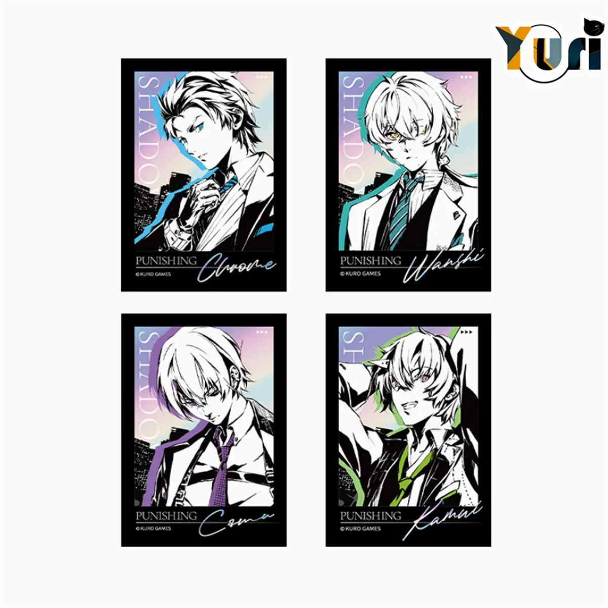 Game GRAY RAVEN PUNISHING Kanui Wanshi Camu Chrome Official Polaroid Photo Card Set Display Anime Cosplay Props Collection