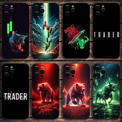 Day Trading Day Trader Phone Case For Apple iPhone 15,14,13,12,11,Pro,X,XS,Max,XR,Plus,Mini Soft Black Cover