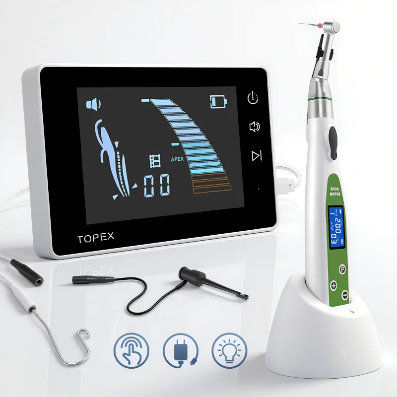 Localizzatore apicale dentale portatile di alta qualità e set di motori endo LED wireless Endodonzia per chirurgia di trattamento del canale radicolare odontoiatrico