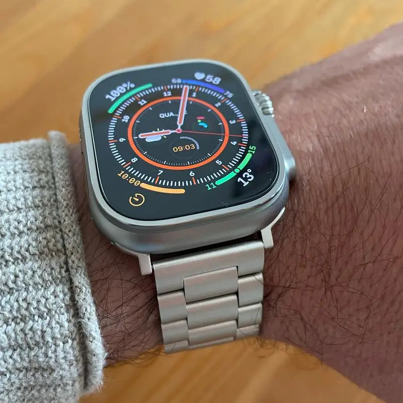 Apple Watchバンド用メタルストラップ ウルトラ3 49mm s11-10 42mm 46mm45mm 44mm 40-41 リストバンド correa iWatchシリーズ9 8 7 6 5 4 SE