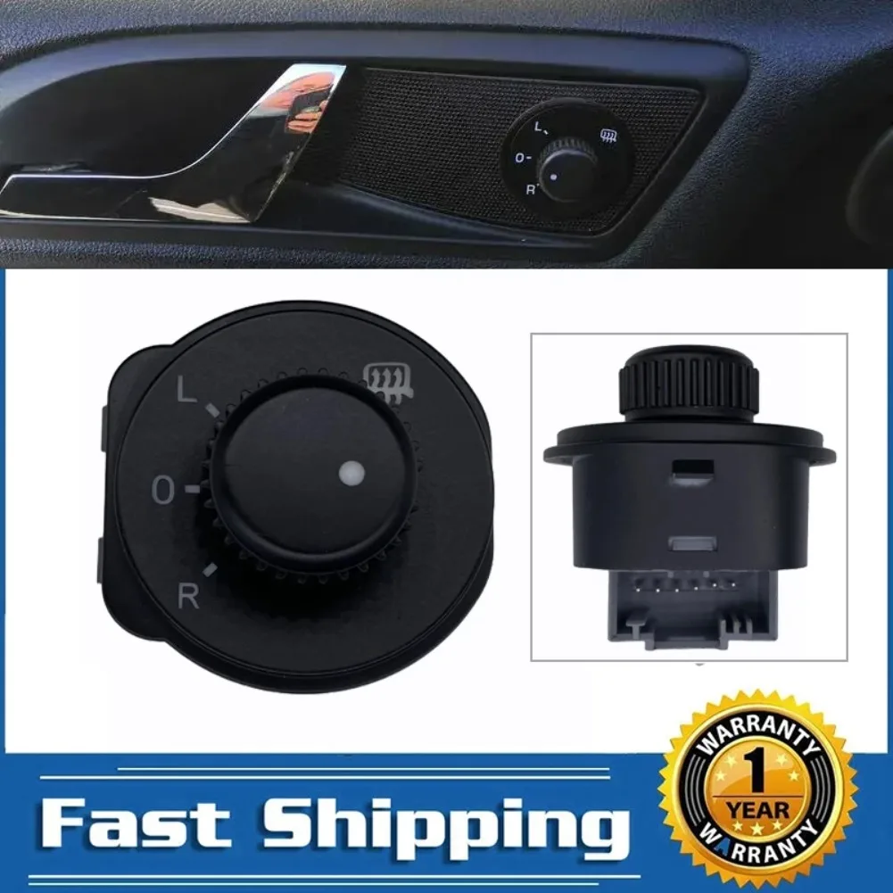 For Skoda OCT Octavia MK2 1Z 2004 - 2013 Yeti Electric Wing Mirror Switch Control Adjust Knob Button 1ZD959565 Green backlight