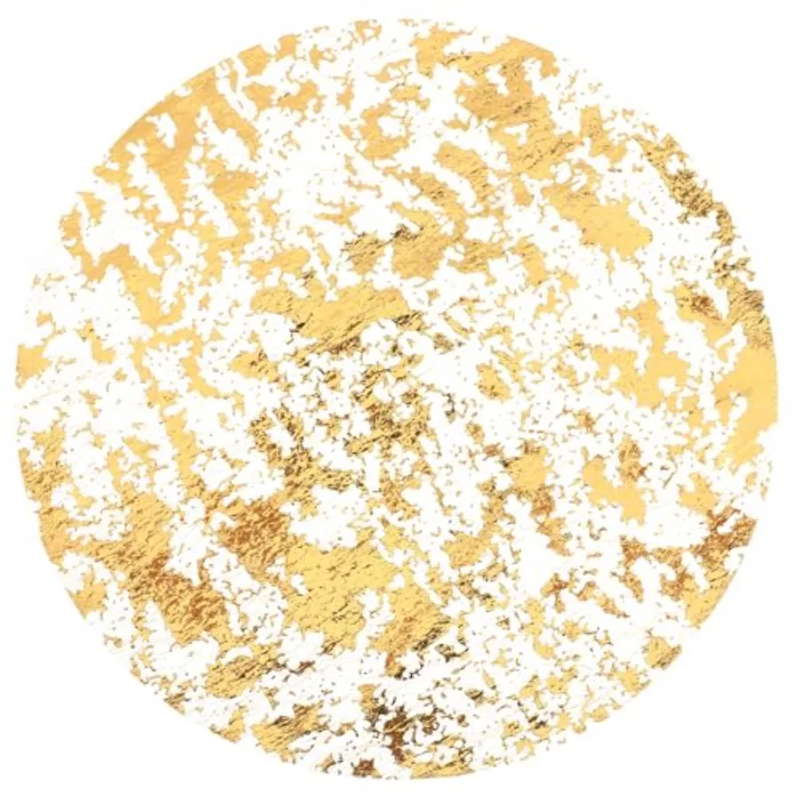 

12Pcs Round Gold Placemats Metallic Disposable 13 Ihes Doilies Gold Foil Mesh Glitter Rers Party Table Decorations for Dining T