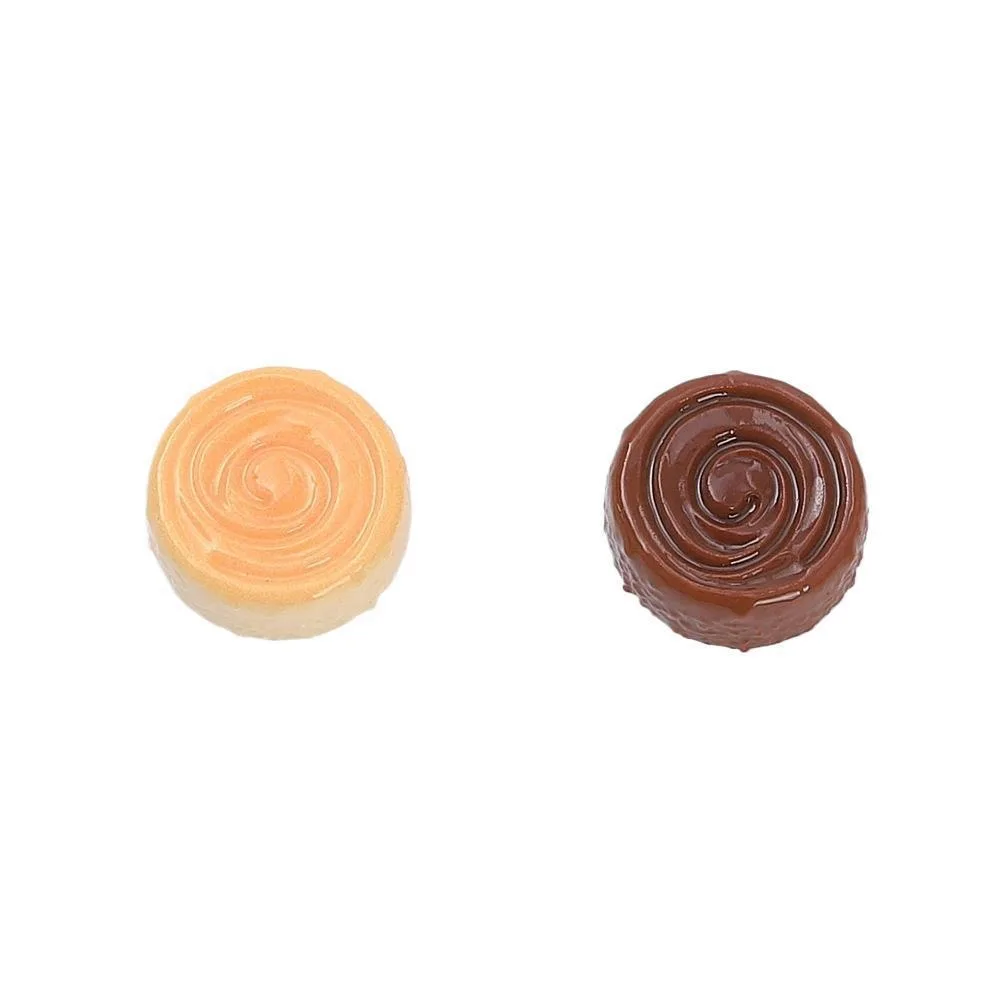 10Pcs Kawii resin Fake Bread Series Miniature Flat Back Cabochons For Hairpin Scrapbooking DIY Home Decor Craft Accessories