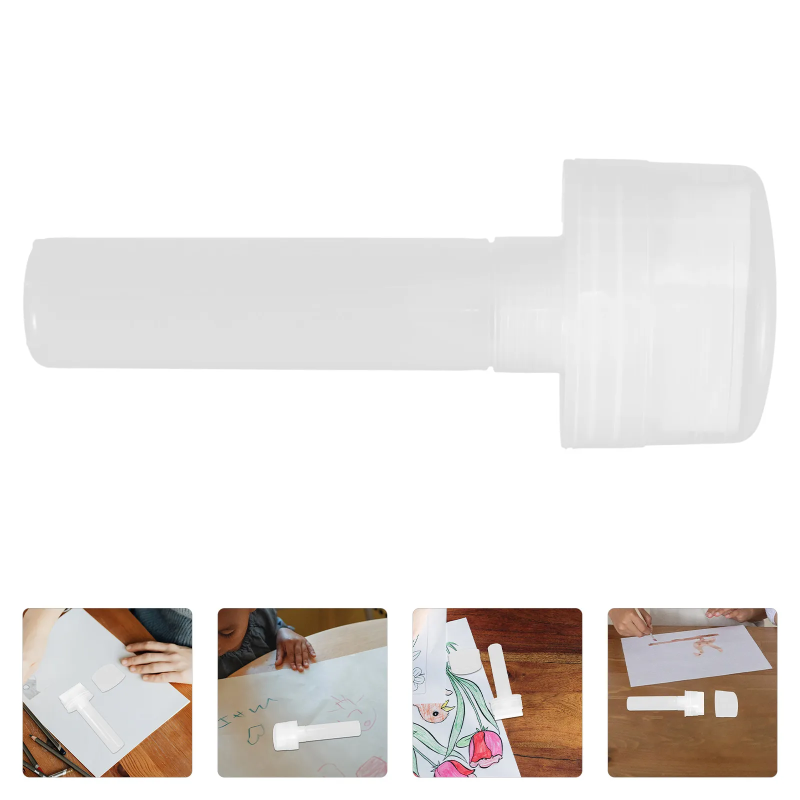 

Empty Pen Rod for Graffiti Markers Transparent Plastic Tube Wide Head Design Refillable Paint Pen Holder for Artists Beginners