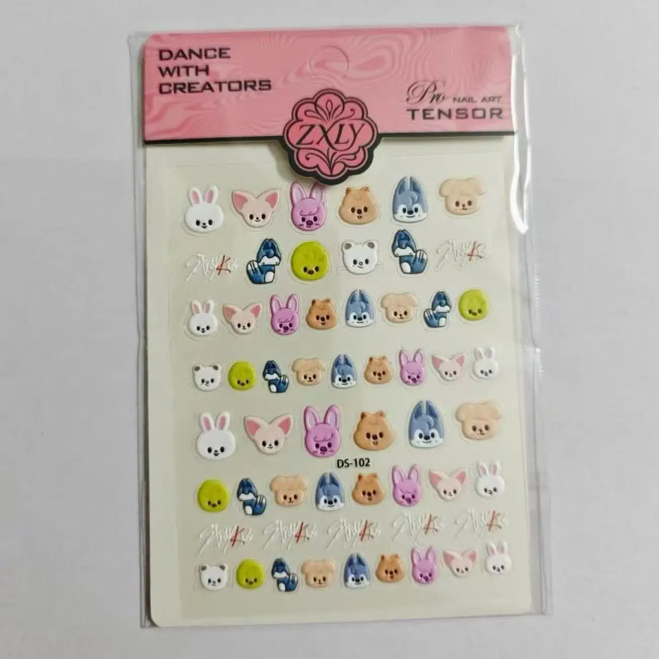 

Модные наклейки для ногтей SKZOO с мультяшными рисунками, милые узоры, водостойкие, самоклеящиеся, для декора ногтей, для фанатов, модные наклейки для ногтей