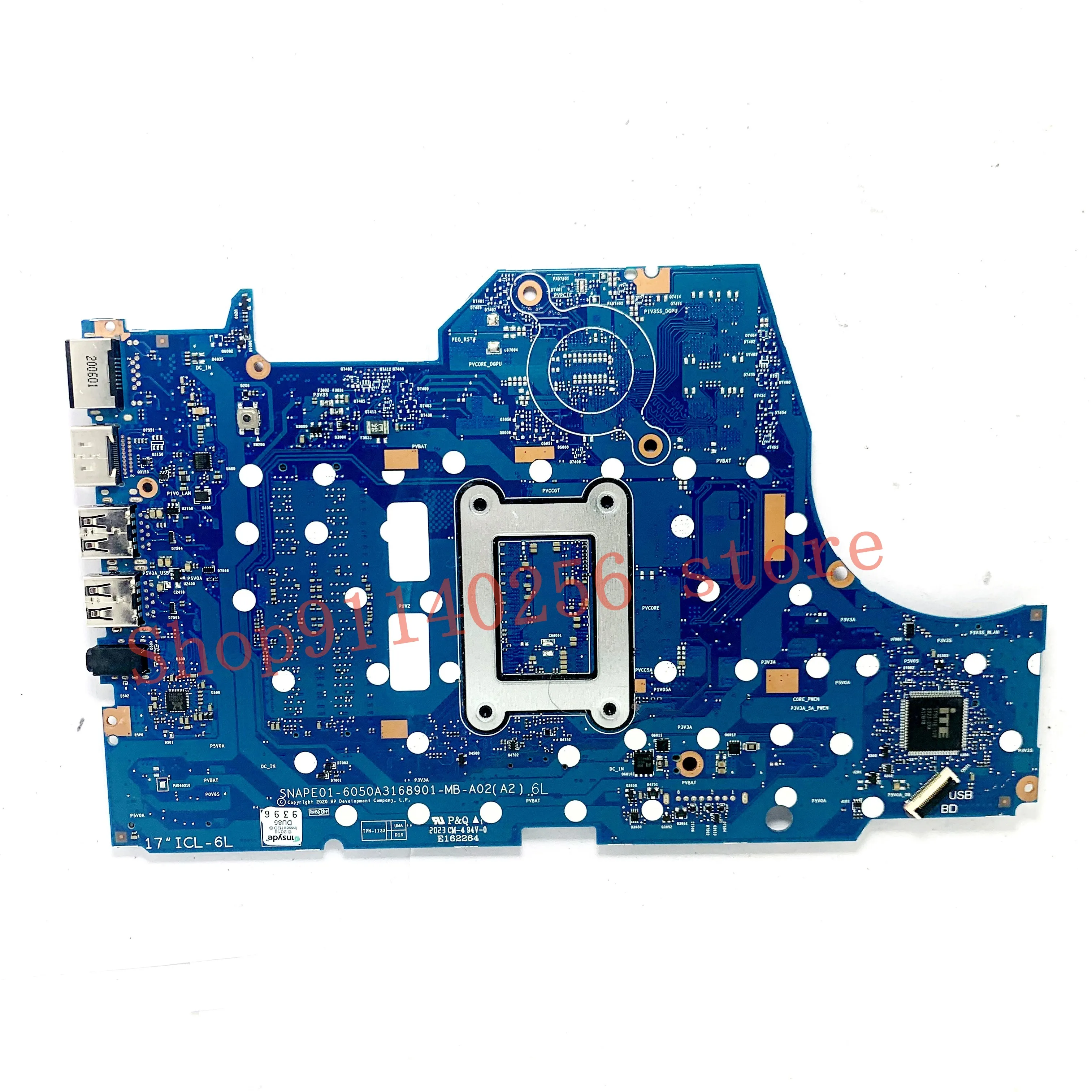 For HP 17-BY Laptop Motherboard L87451-601 L87451-501 L87451-001 6050A3168901-MB-A02(A2)6L With SRGKG I5-1035G1 CPU 100% Test OK