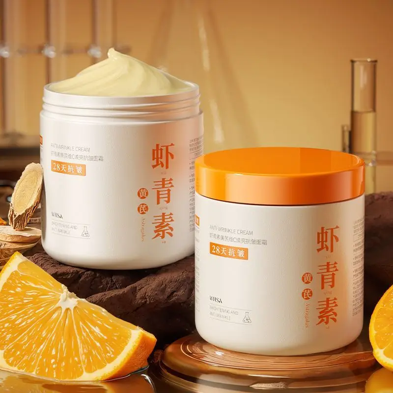 Astaxanthin Vitamin C Face Cream, with Ginseng Anti-Aging Firming Hydrating Soothing Repairing Lightweight Non-Greasy
