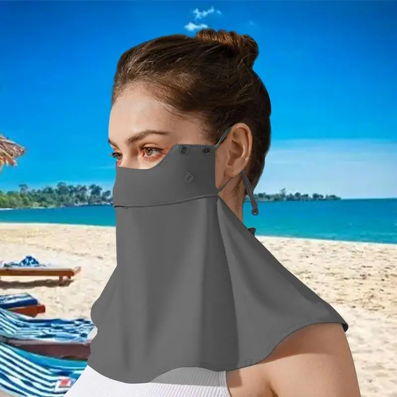 UV غطاء الوجه Upf50 التبريد الرقبة تغطي للنساء أساسيات الصيف للمشي التخييم الدراجات نزهة للنساء الرجال