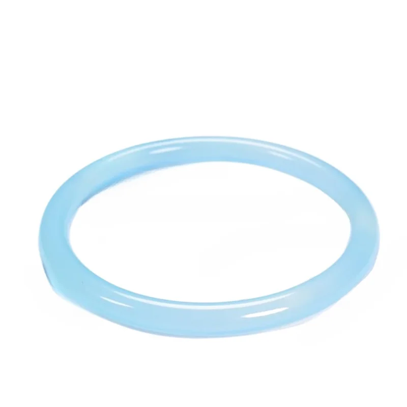 Ice blue marrow bracelet female thin round strip aquamarine jingle bracelet agate beauty strip