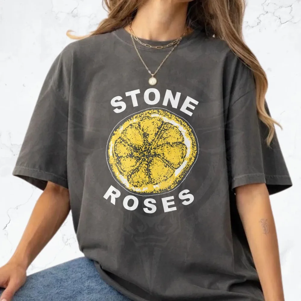 STONE ROSE Unisex Alternative Rock Clothing Summer New Casual Unisex T-shirt