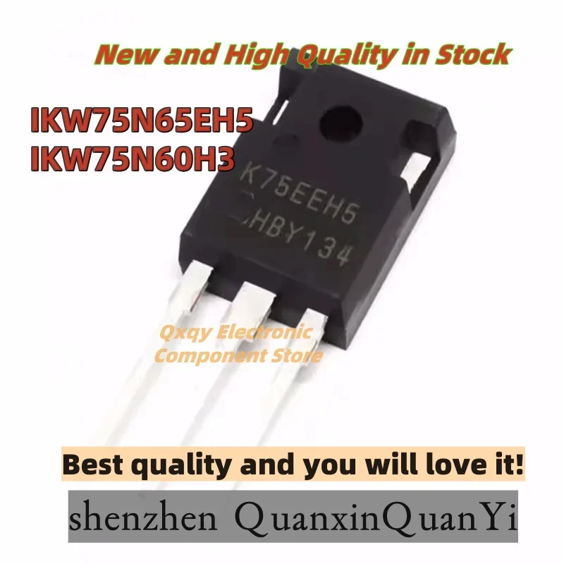 10PCS NEW IKW75N65EH5 K75EEH5 IKW75N60H3 K75H603 TO247 high-power IGBT single tube