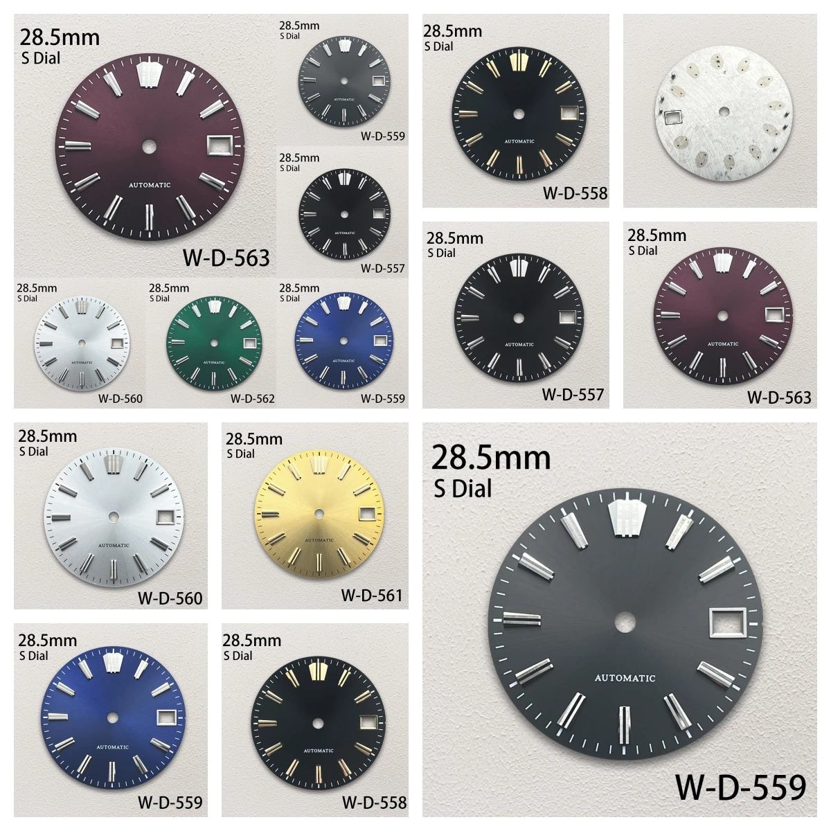 Циферблат Sunray с логотипом S, 28,5 мм, подходит для механизма NH35/NH36/4R/7S, индексный заклепанный циферблат, аксессуары для модификации часов