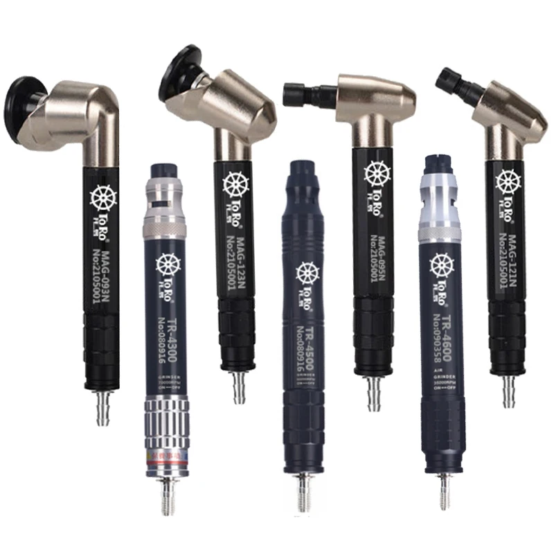 3mm Air Angle Die Grinder 90-120 Degree Pneumatic Grinding Machine Mill Engraving Machine Pneumatic Die Grinder Carving Tool Set