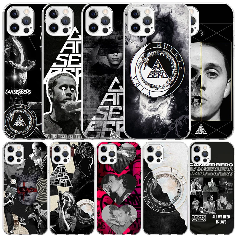 Funda Protectora Suave Residente C-Canserbero para iPhone 16 17 Air 15 14 Pro Max 16E 17E 13 Mini 12 11 7 SE con Diseño Impreso