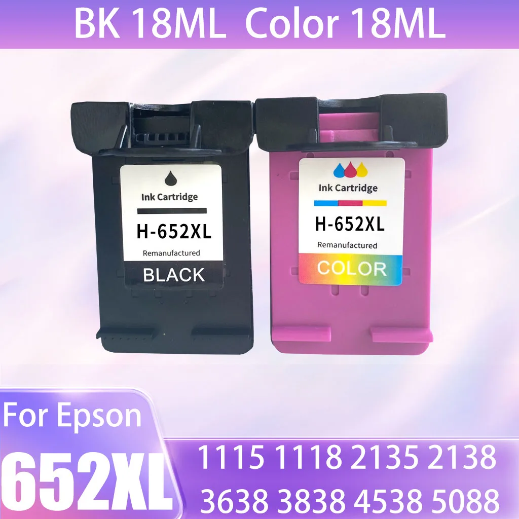

Compatible 652XL ink cartridge For HP 652 For HP 652 XL Deskjet 1115 1118 2135 2138 3636 3638 3838 4538 5088 5076 5078 Printer