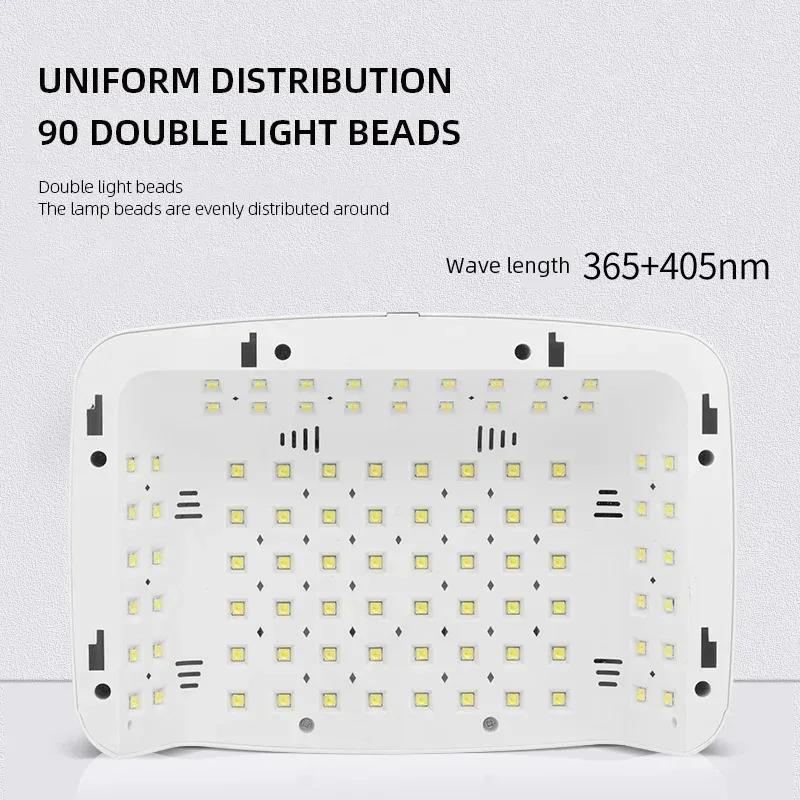 380W 90LEDs Nail Drying Lamp For Manicure Professional Led UV Drying Lamp With Auto Sensor Smart Nail Salon Equipment Tools