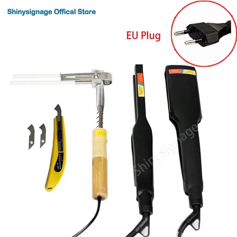 New Acrylic Hot Bending Machine Sign-making Tool EU Plug 1 Pair+Hook Knife+12cm Tube Bender(220V)