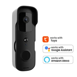 1080P Smart Video Doorbell Wireless WiFi Doorbell Camera Waterproof Outdoor Intelligent Wireless Visual Doorbell for Home