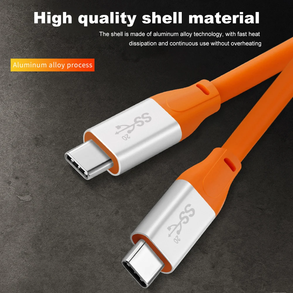 Tipo C para USB C Gen 2 Cabo, PD 100W, 20Gbps, Carregamento Super Rápido, Cabo de Dados, 4K @ 60Hz, Áudio Vídeo, iPhone, Samsung