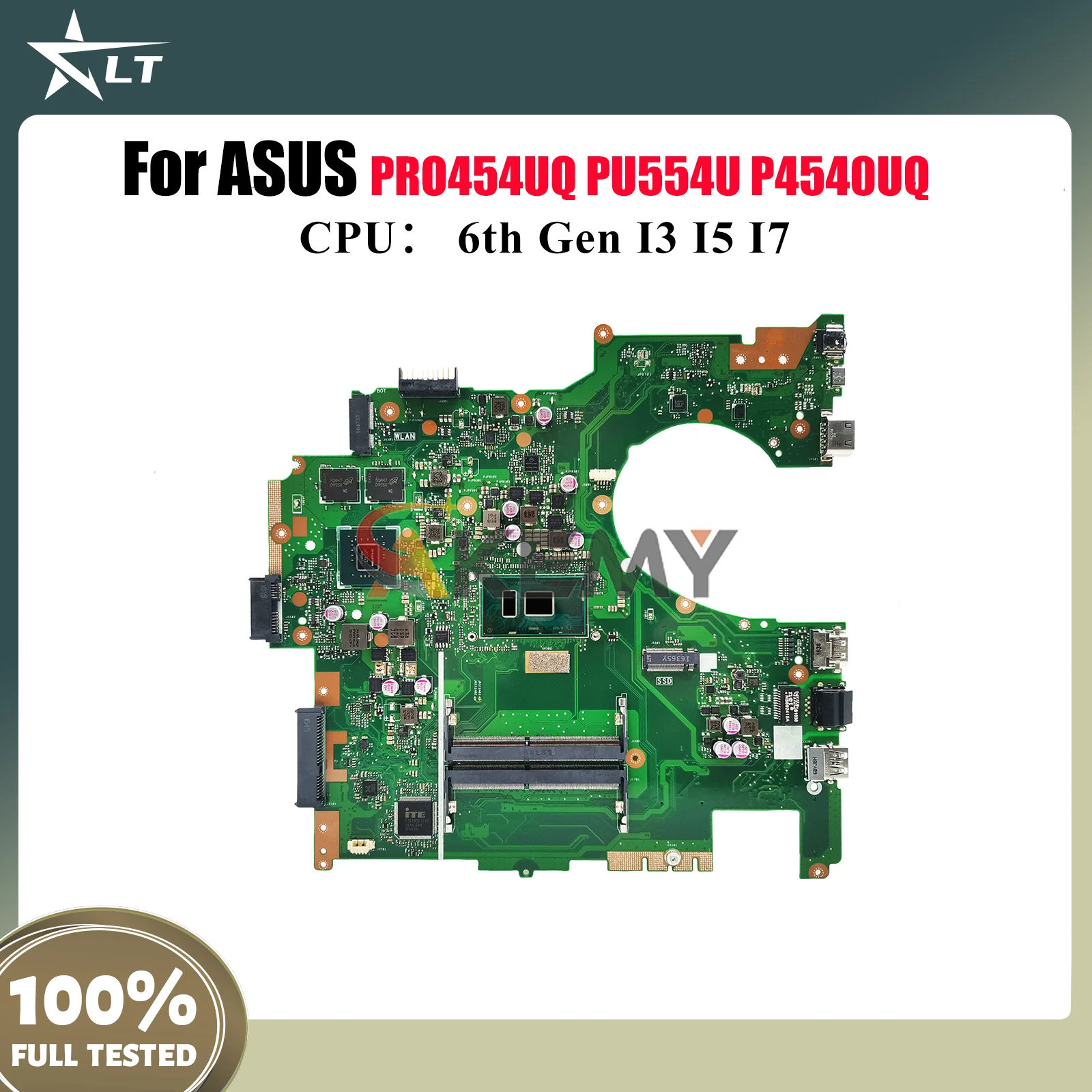 

P4540UQ Laptop Motherboard For ASUS ProArt P4540UQ PU554U PRO454UQ P4540U Notebook Mainboard With I3 I5 I7 CPU 100% tests OK stk