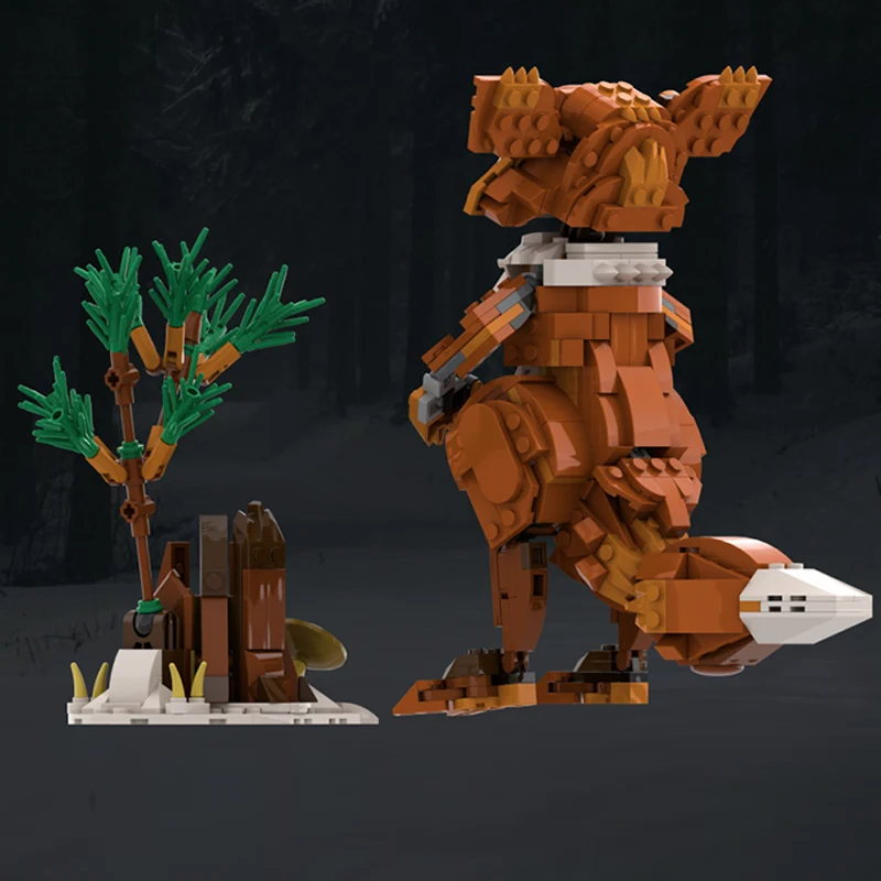 Creators Animal Series Model MOC Building Bricks Large Red Fox Modular Technology Gifts Holiday Assemble Children Toys Suit view 3
