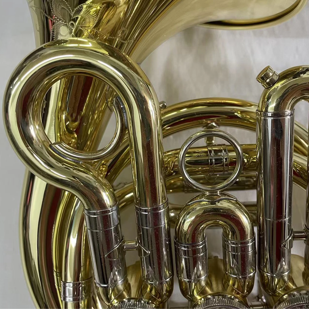 Student Model MINI Bb Tuning OEM Manufacture Gold Lacquer Finished French Horn