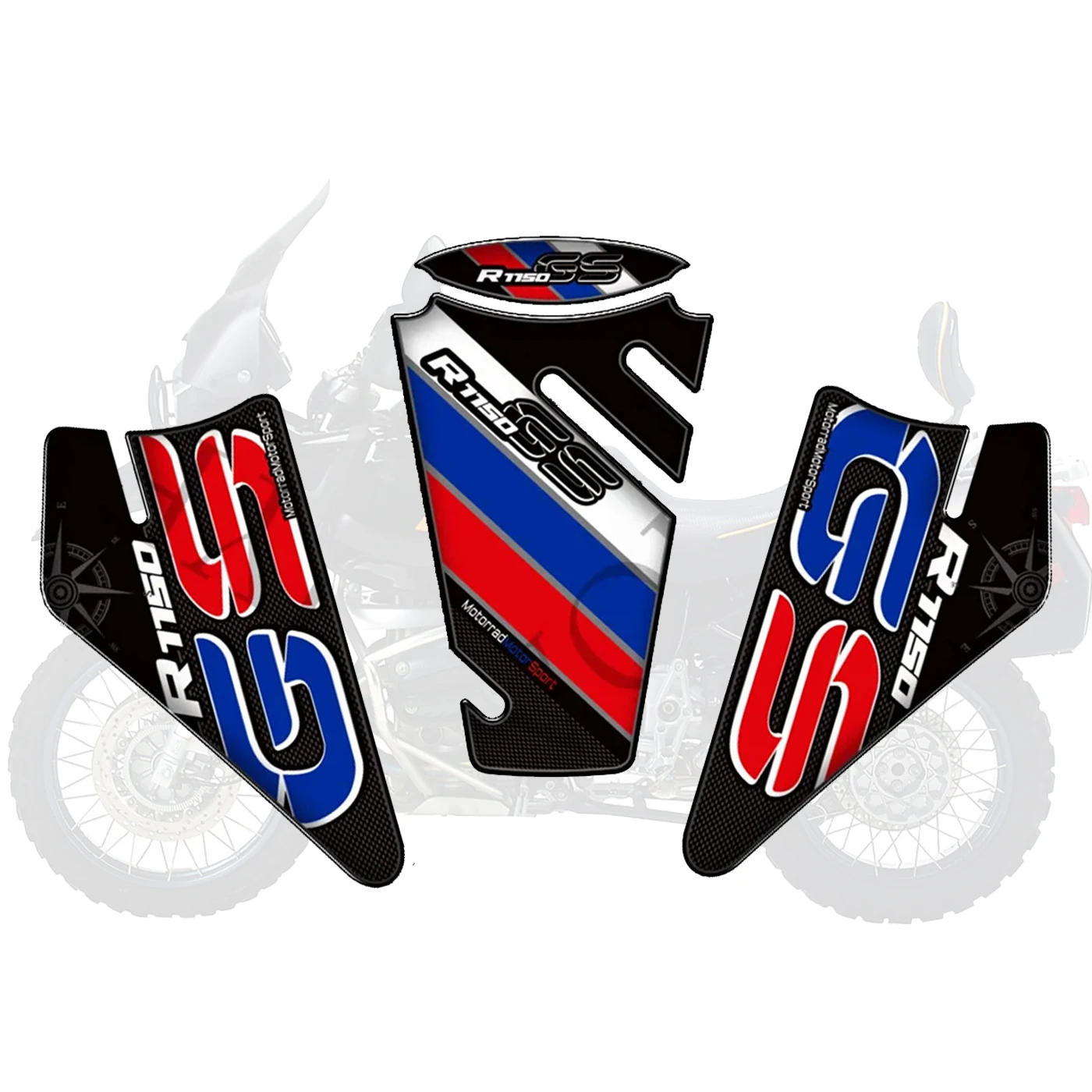 

For BMW R1150GS R 1150 GS R1150 GSA Tank Knee Pad Grips sticker adhesive Decals Protector Gas Fuel Oil Kit ADV Adventure