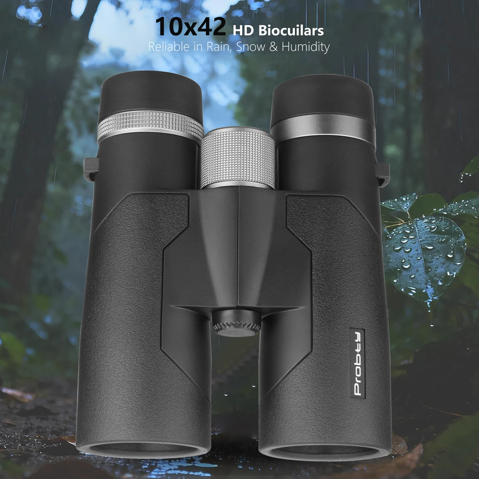 10x42 HD Binoculars for Adults, High Powered Binoculars with BAK4 Prism and Low Light Vision, Waterproof Binoculars - view 3