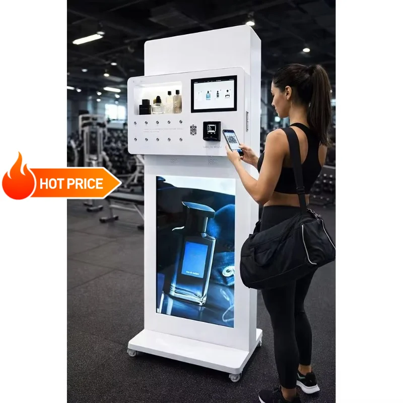 Smart Automatic Vending Machine with Stand Fragrance Dispenser with SDK Touchscreen for Mall QR/Token Payment Customized