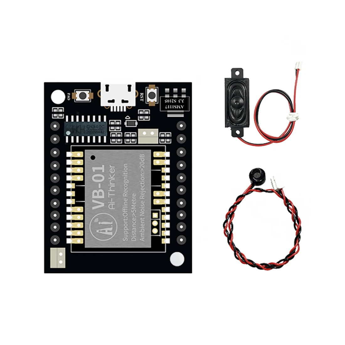 Baru VB-01 KIT VB-02 KIT AI Cerdas Offline Speech Modul Offline Pengakuan Suara Modul Kontrol