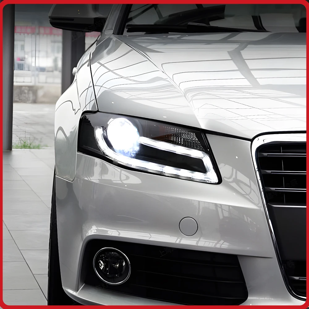 

Car Head Lamps For Audi A4 B8 2009-2012 Headlights Assembly Upgrade LED Startup Effect Streamer Turn Light Plug and Play