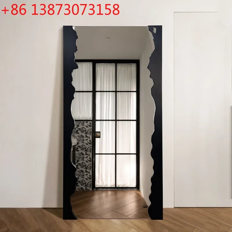 European simple full-body mirror clothing store fitting mirror cloakroom floor-to-ceiling full-body mirror