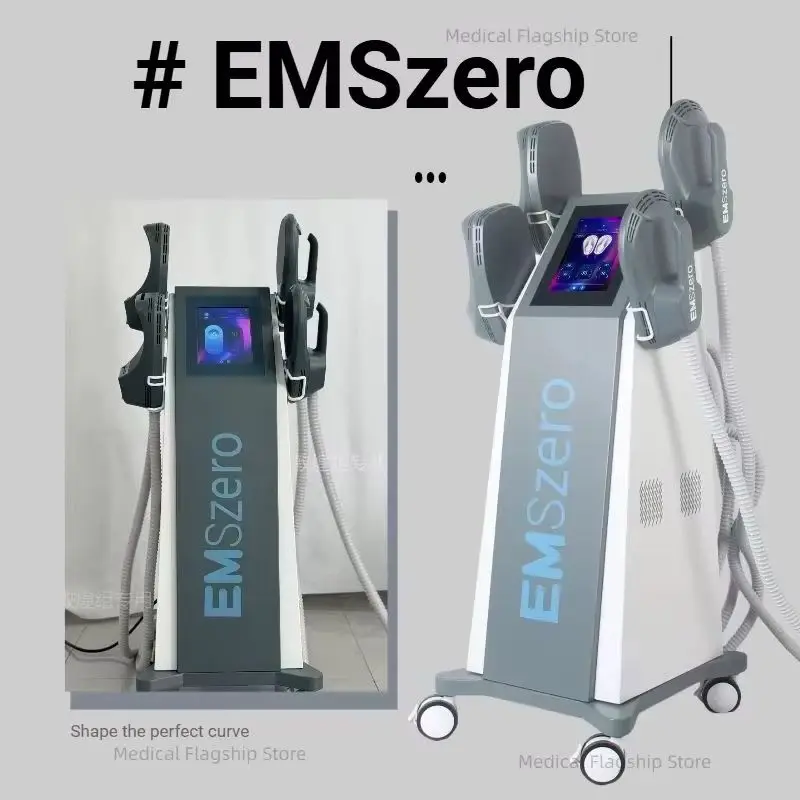 EMSzero RF 6500W 15 Tesla EMS Slimming Machine  Nova Body Sculpting 4 Handles RF Pelvic Muscle Stimulator Salon Equipment