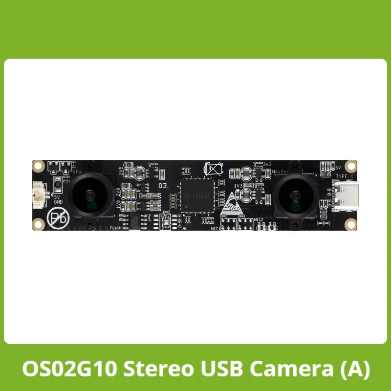 OS02G10 2MP Stereo USB Camera Module, Featuring Distortion-free Lenses OS02G10 Sensor Chip
