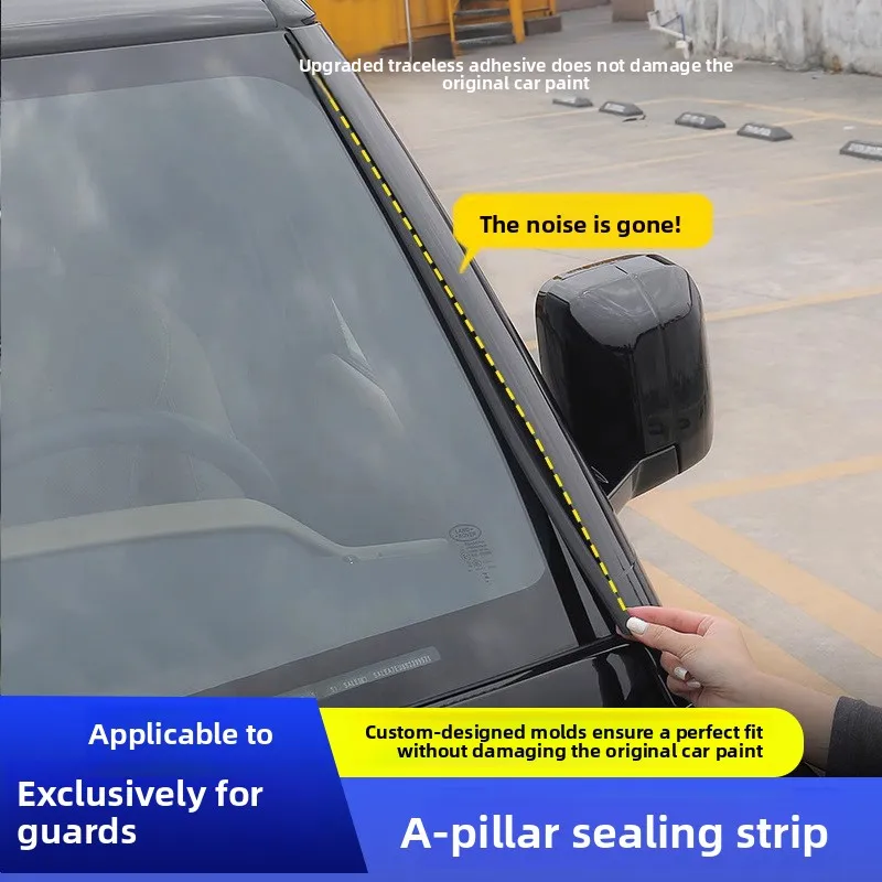 

Уплотнительная лента для переднего стекла и стоек A Land Rover Defender 2020-2025: шумопоглощающая, пылезащитная, резиновая накладка, аксессуары для внедорожников 4x4