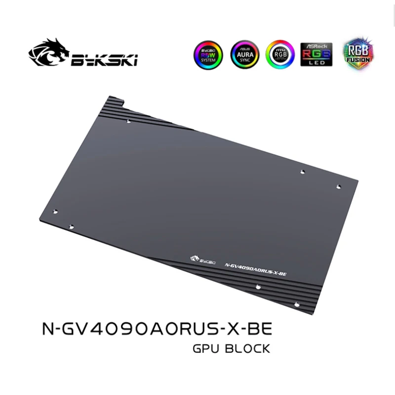 Bykski N-GV4090AORUS-X كتلة المياه لجيجابايت GeForce RTX 4090 Gaming OC / MASTER GPU بطاقة / مشعاع تبريد نحاسي RGB AURA