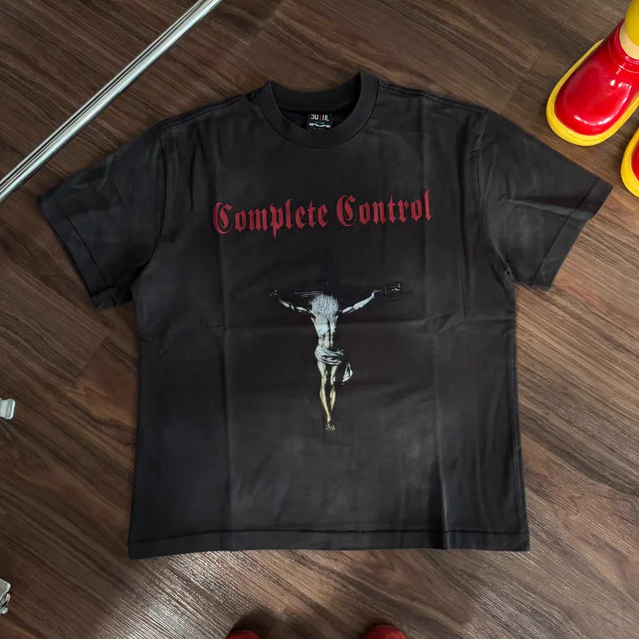 Washed Complete Control SAINT T Shirt Men Women Tee Tops T-Shirt
