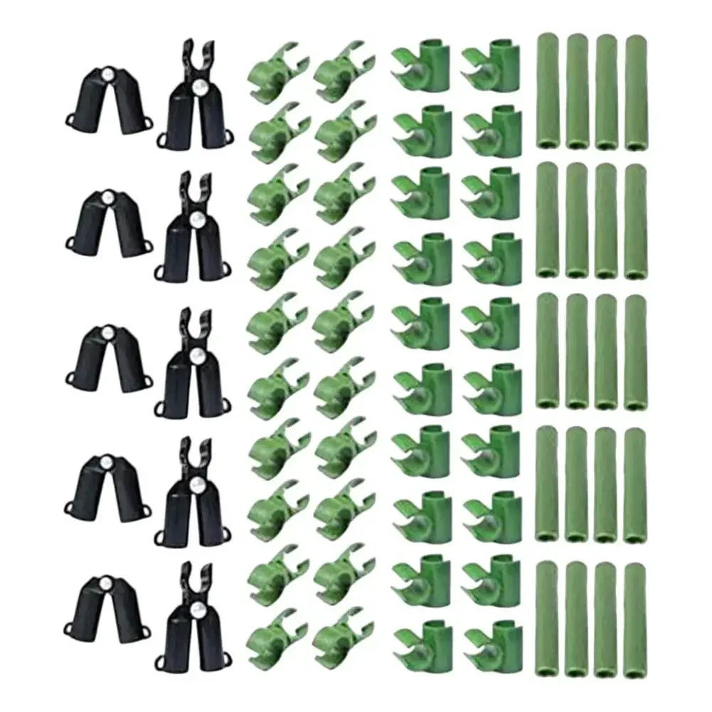 Adjustable Trellis Clip Connectors Set 70 Pieces Designed to Provide Reliable Support to Various Climbing Plants