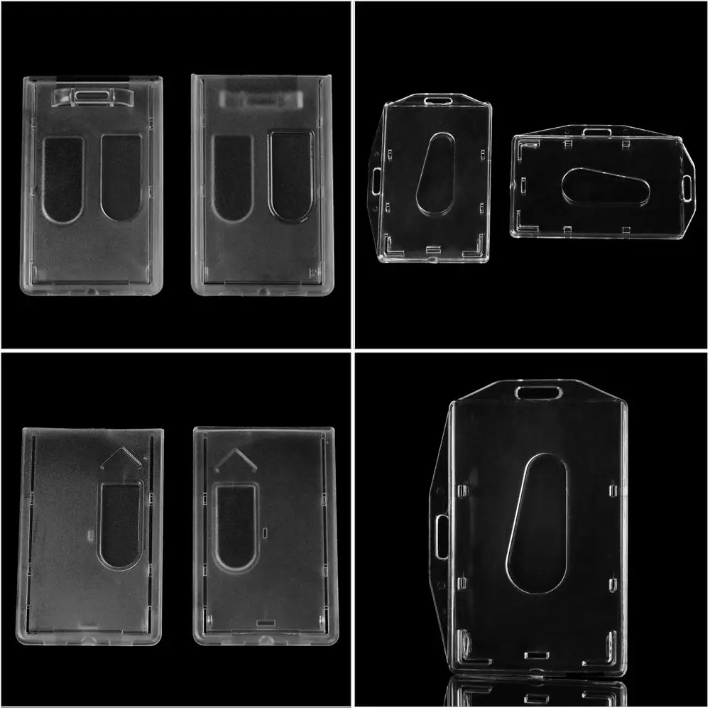 Practical Hard Plastic ID Business Case Multi-use Badge Office School Card Sleeve Work Card Holders ID Card Pouch Name Card