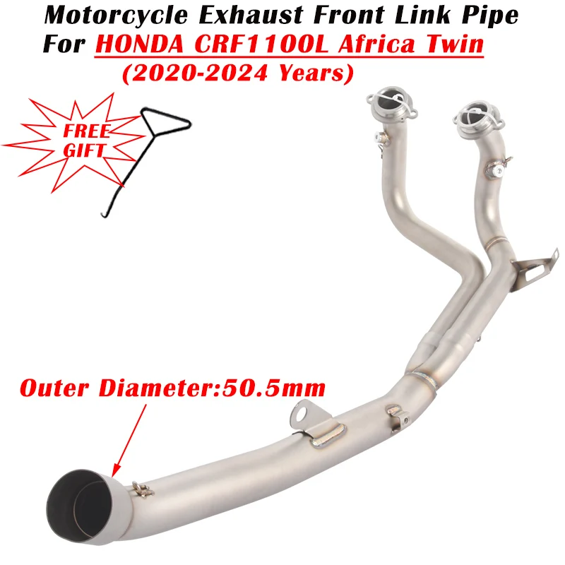 For HONDA CRF1100L CRF1100 Africa Twin 2020 - 2022 2023 2024 Motorcycle Exhaust Escape Modified Muffler 51mm Front Link Pipe