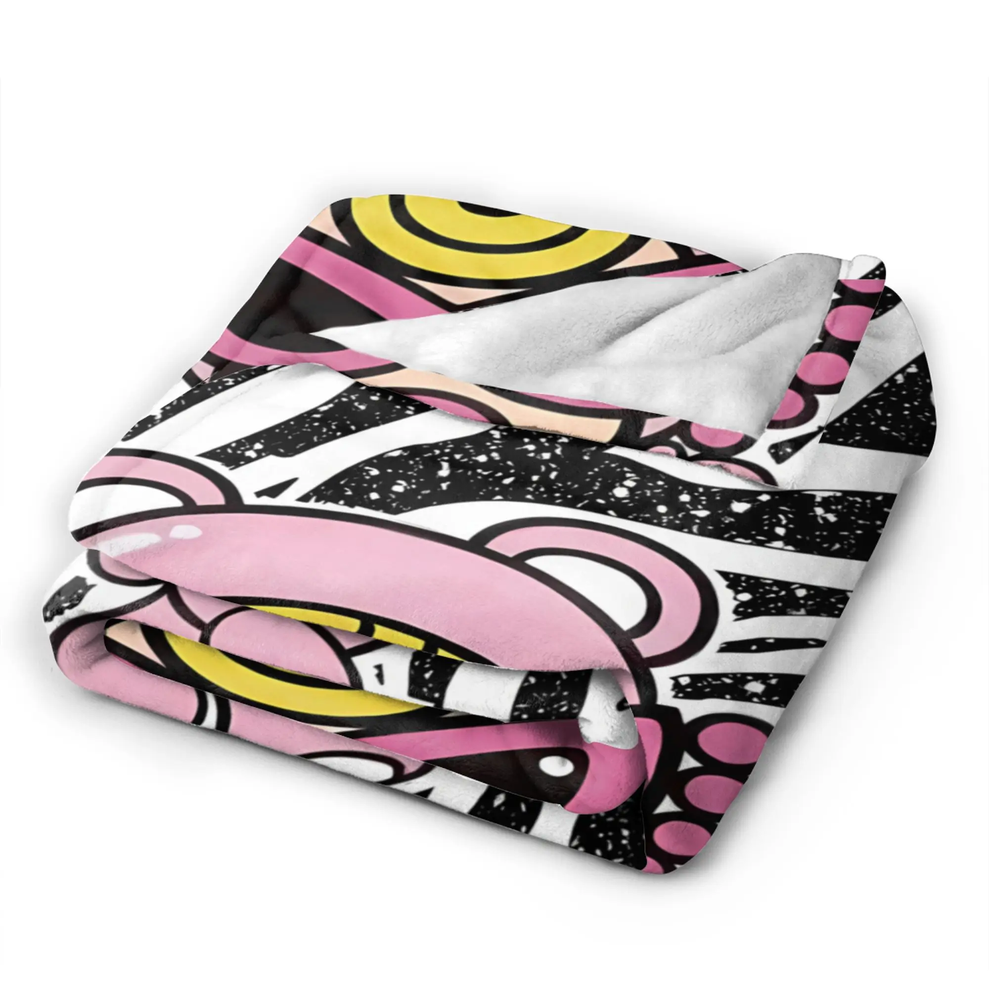 H-Hysteric-s M-Mini Flannel Blanket Winter  Super Soft Throw Blanket for Boy Girl Couch Bed Fluffy Bedspread Sofa Bed Cover