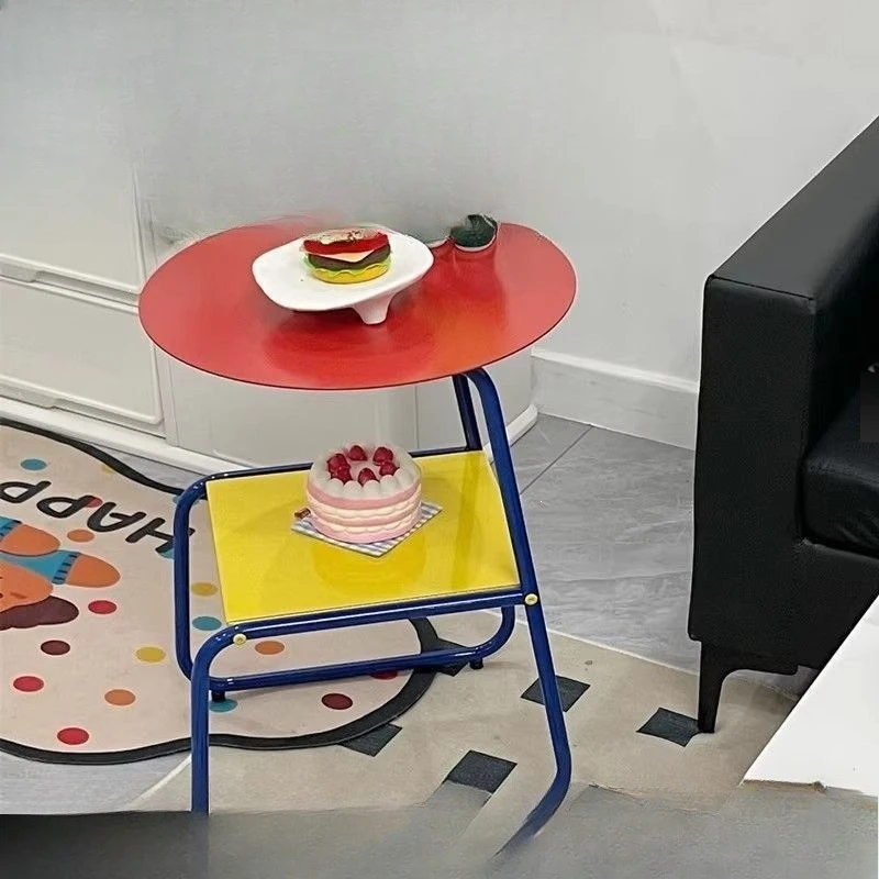 Mobile coffee table living room simple modern household small apartment bedroom bedside rack sofa