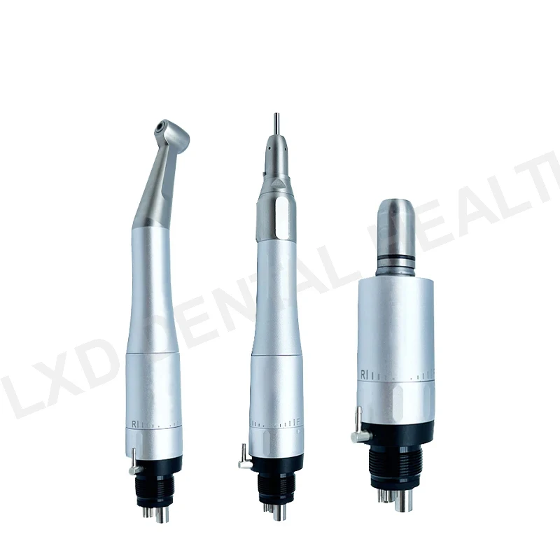 Dental Low Speed Handpiece Contra Angle Straight External Water Spray Air Motor Operation Dentistry Equipment