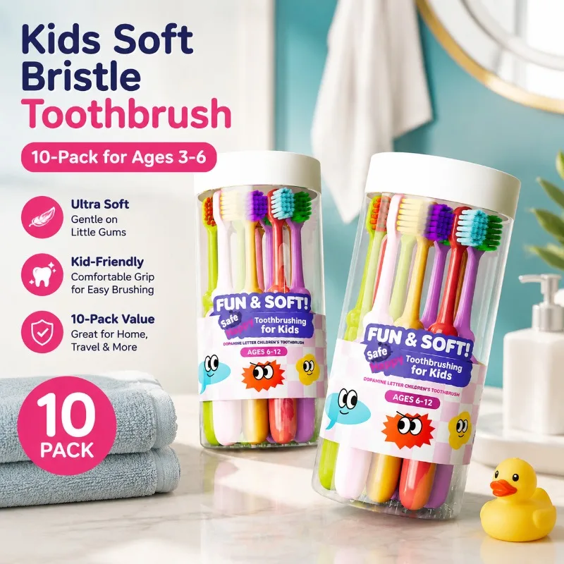 Bucket Pack Kids Soft Bristle Toothbrush Premium Dental Brush for 3-6 Years Old Toddlers High-Grade Genuine Oral Cleansing Tool