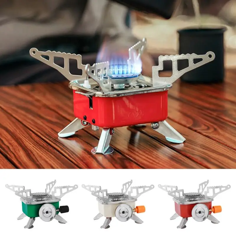 Outdoor Cassette Stove Energy-Saving Mini Portable Cooking Camper Stove Stable Camping Supplies Multifunctional Safety Windproof