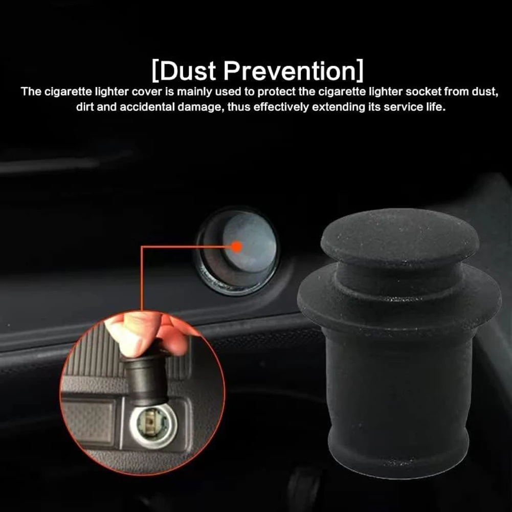 Picture 4: Universal Cigarette Lighter Plug Waterproof Dustproof Plug Cover Car Cigarette Lighter Socket Protector Cigarette Lighter Shield