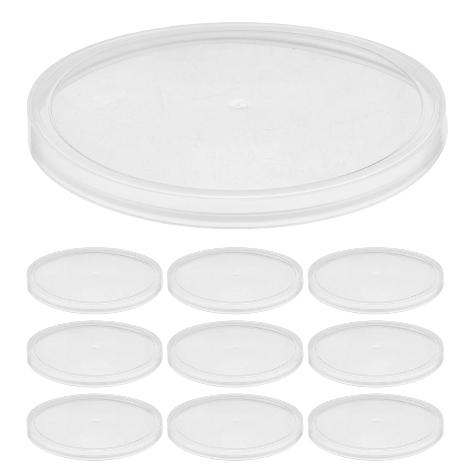 

10 pcs Transparent Can Sealer Lids Reusable Food Preservation Cover For Kitchen Storage Beverage Sauce Containers Canning Lids