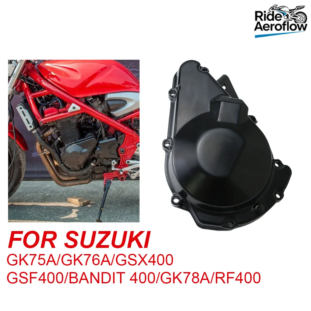 

Motorcycle Left Engine Stator Crankcase Cover For Suzuki GSX400 GK75A GK76A GK78A BF400 Bandit 400 GSF400